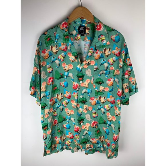 BRAIN DEAD STEVE SMITH 3D TOY BOX HAWAIIAN SHIRT